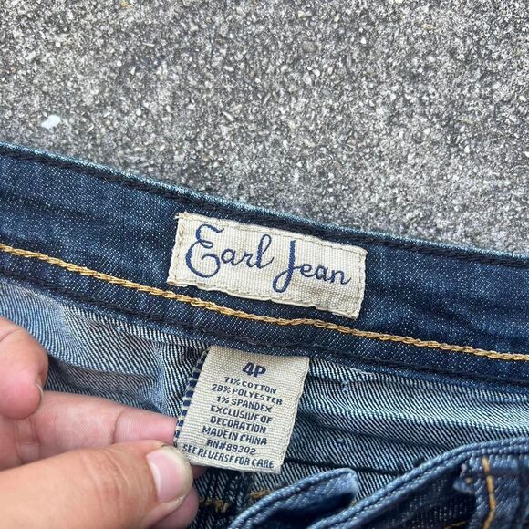 Vintage Y2K women’s Earl Jean embroidered pocket jeans size 4P - Picture 4 of 7